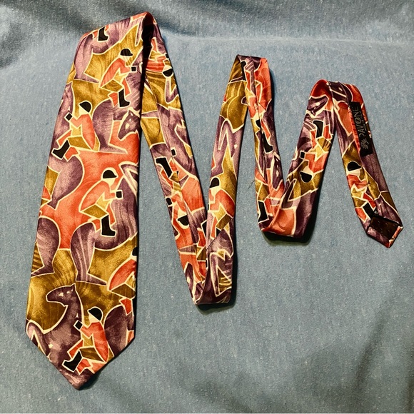 Western Equestrian Horse Themed Ties Set of Five (5) - Picture 3 of 12